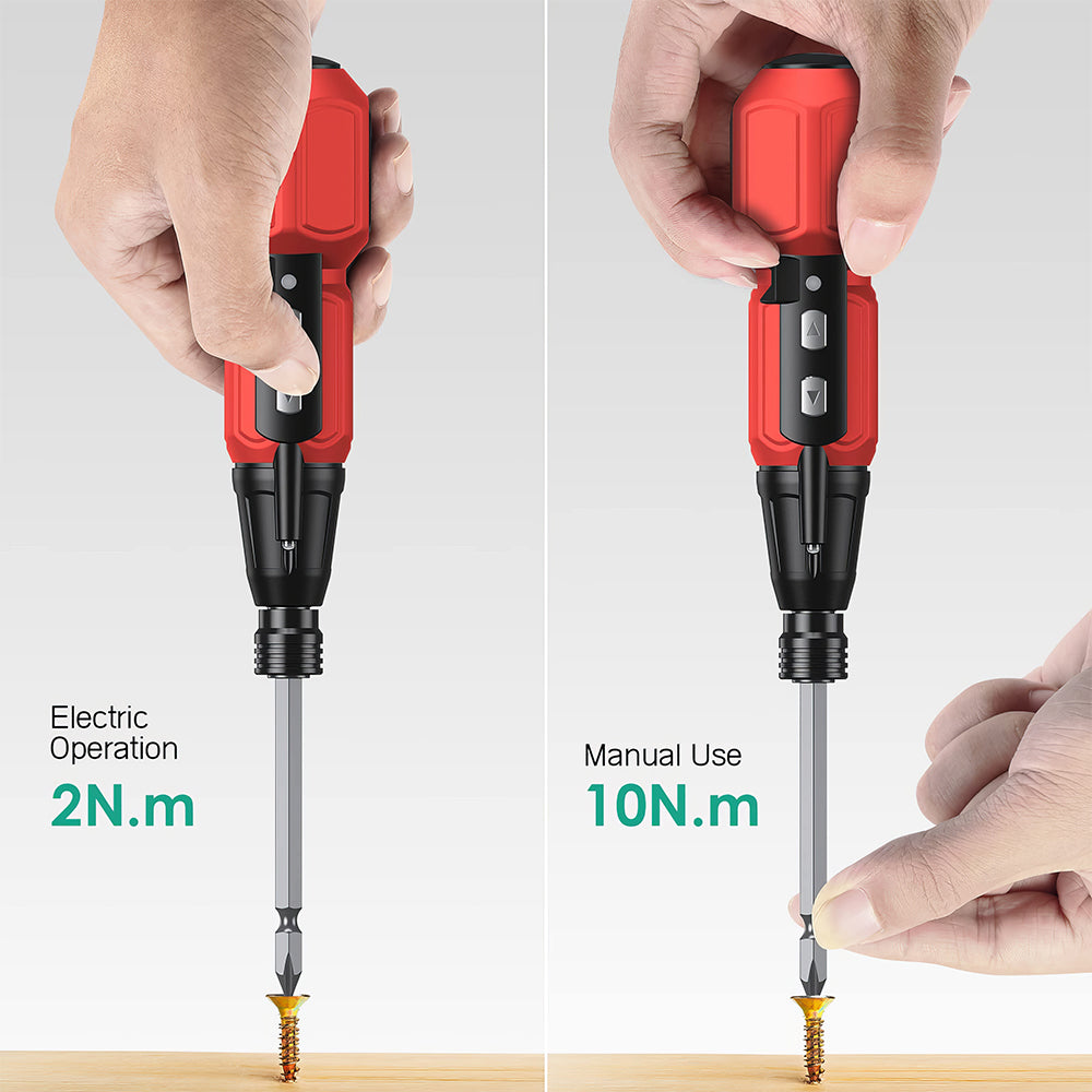 Mini Cordless Electric Screwdriver Set with LED and 10 Bits