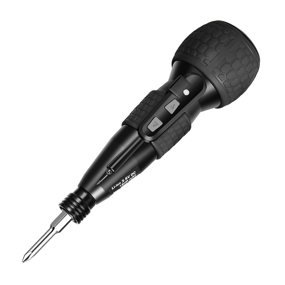 Cordless Rechargeable Electric Screwdriver Set with LED and Bits