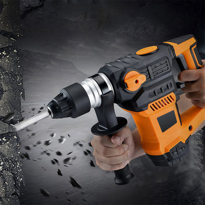 Rotary Hammer Drill 13 Amp SDS Plus 3 Mode with Bits and Chisels